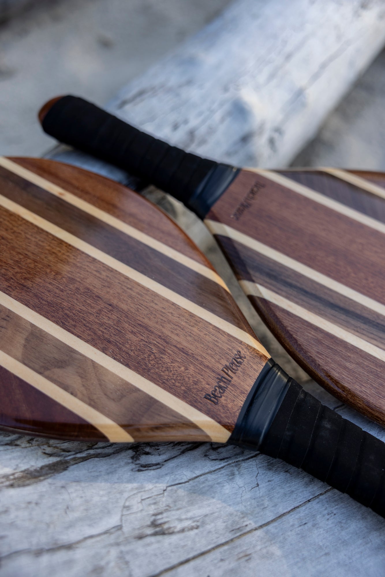 Premium Wooden Beach Paddle Racket